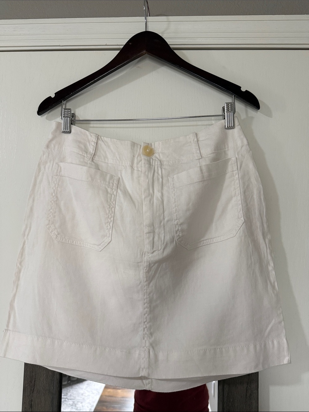 The Colette Linen Blend Mini Skirt by Anthropology